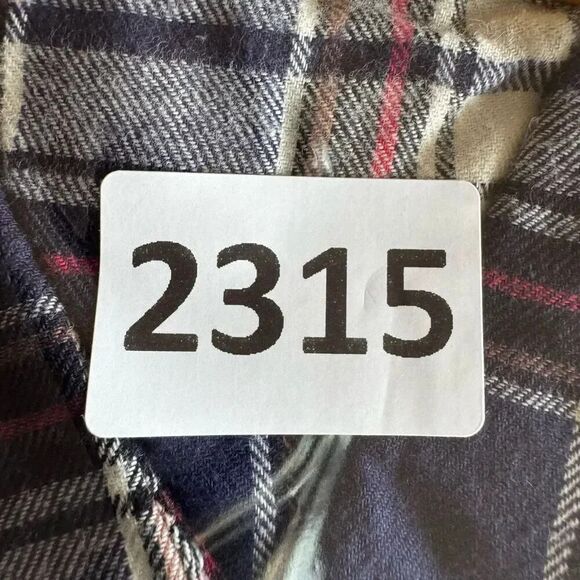 Altar’d State Shirt Button Front Blue Plaid Flannel Mixed Media Lace SZ L #2315 - Picture 14 of 15